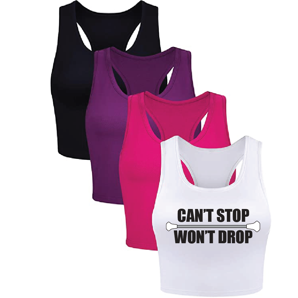 Can't Stop Won't Drop Cropped Tank