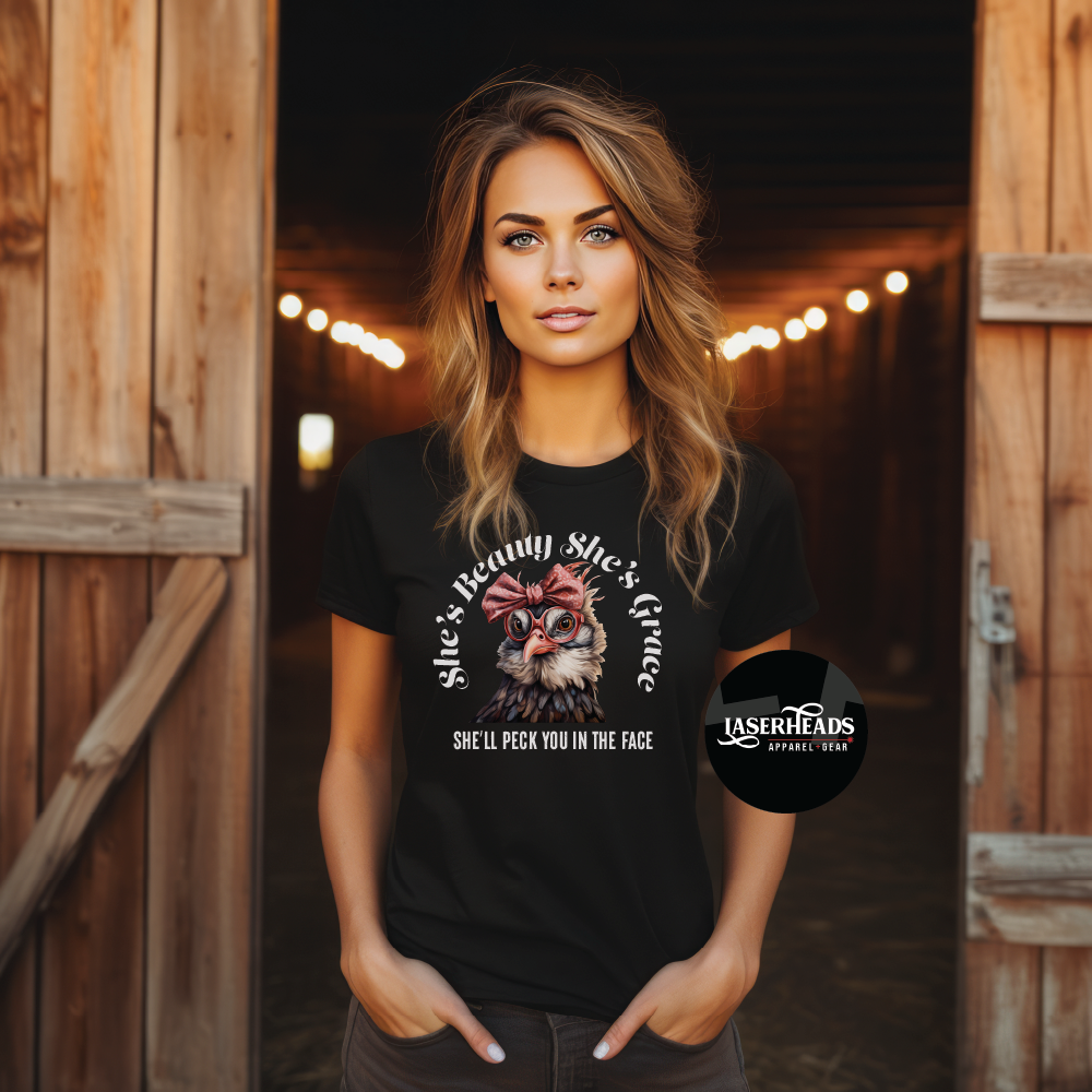 She's Beauty She's Grace Chicken Tshirt