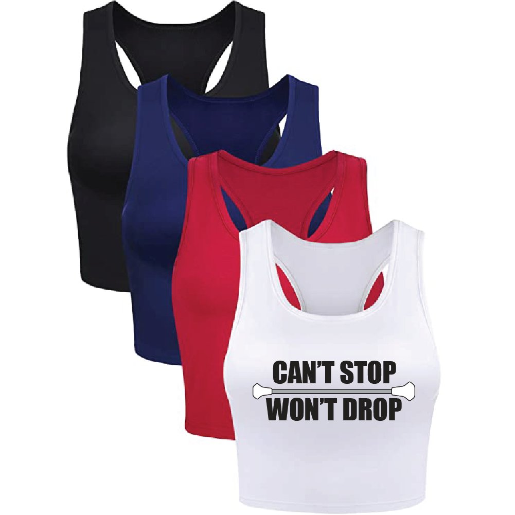 Can't Stop Won't Drop Cropped Tank