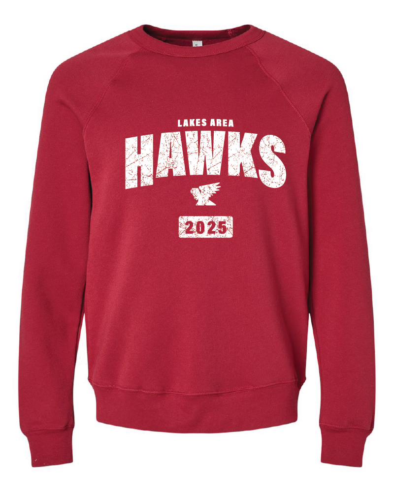LA Hawks Bella Crew Vintage 3 Colors