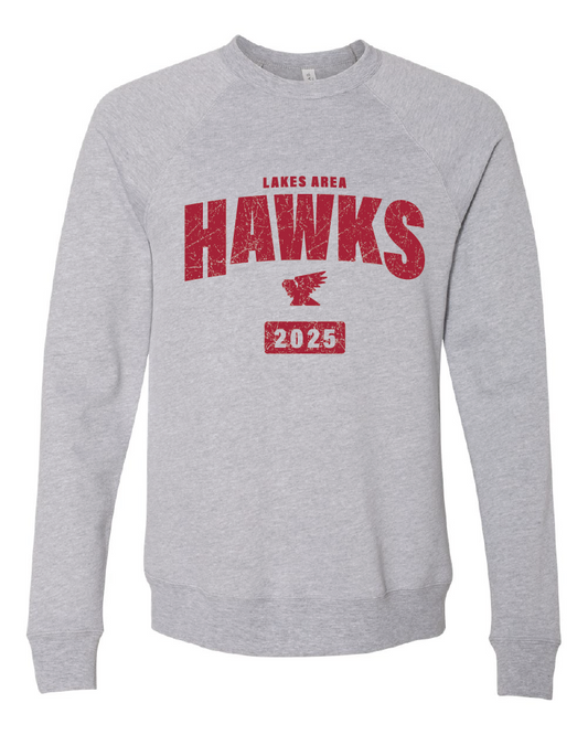 LA Hawks Bella Crew Vintage 3 Colors