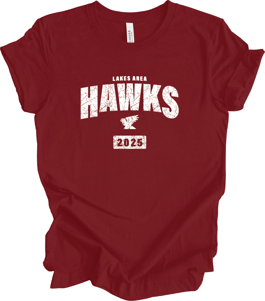 LA Hawks T-Shirt Vintage HAWKS design 3 Colors