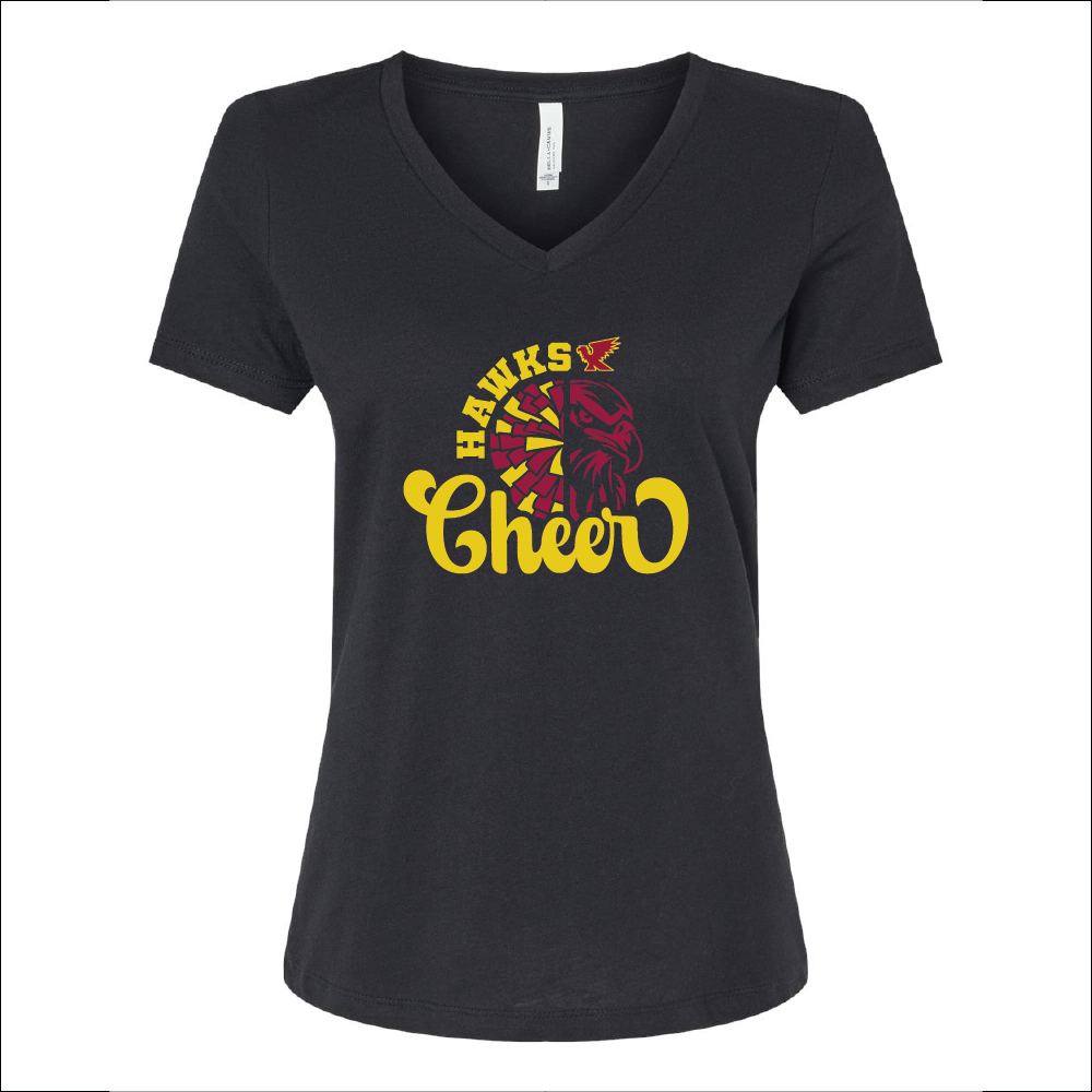 LA Hawks Cheer T-Shirt V-Neck 2 Colors