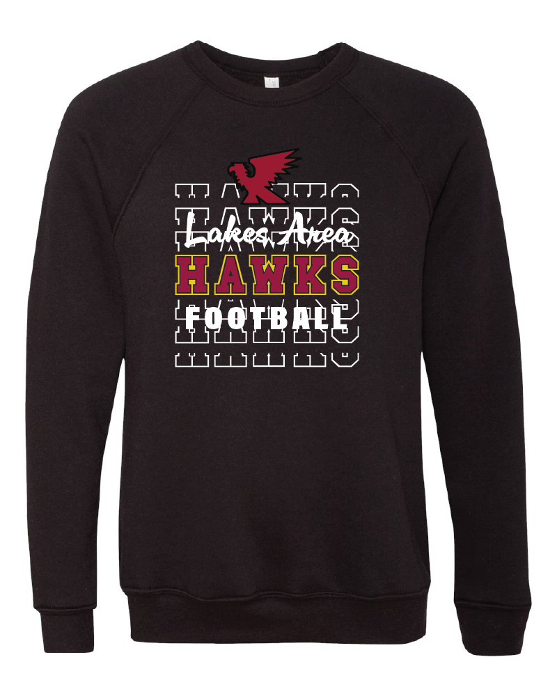 LA Hawks Bella Crew Stacked 3 Colors (Copy)