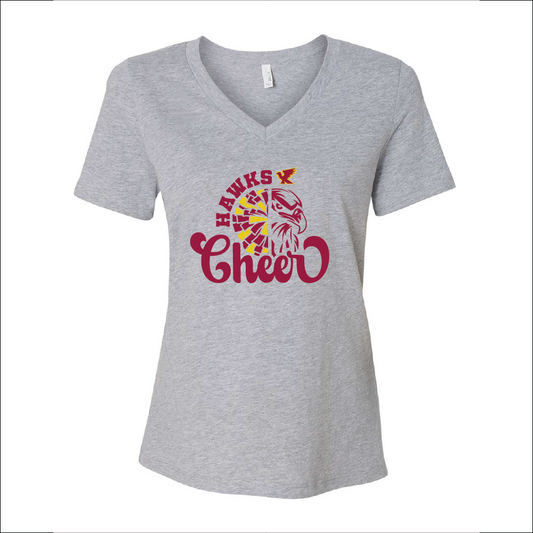 LA Hawks Cheer T-Shirt V-Neck 2 Colors