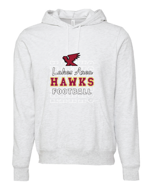 LA Hawks Hoodie Stacked Design 3 Colors