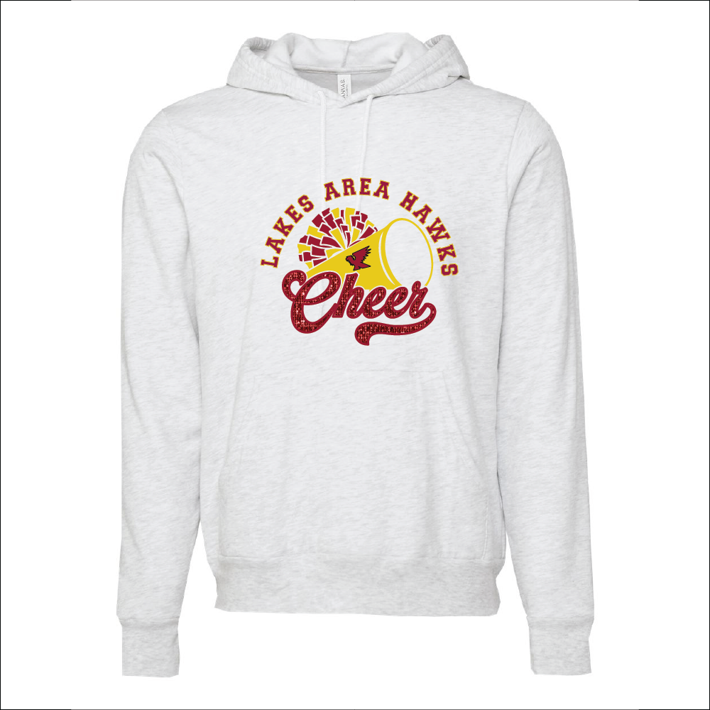 LA Hawks Cheer Faux Sequin Hoodie 2 Colors