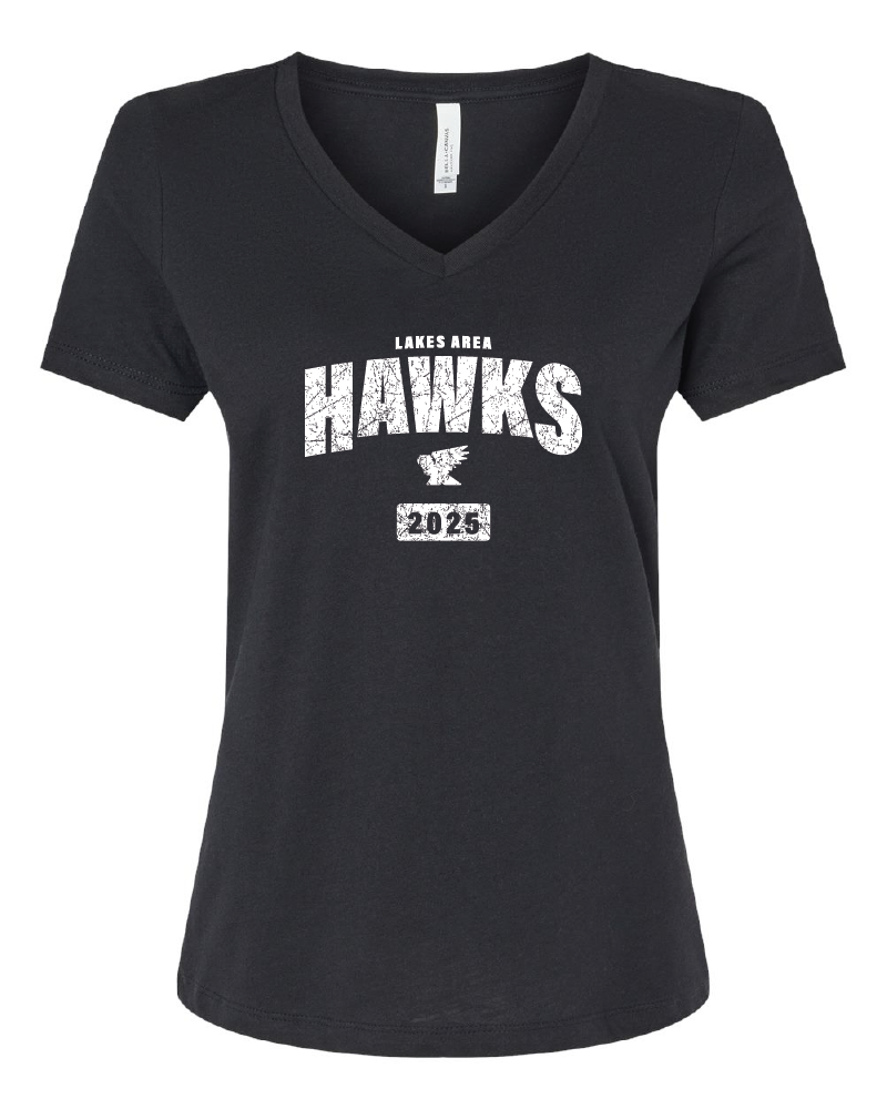 LA Hawks T-Shirt V-Neck Vintage Design 3 Colors