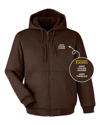 BMB Color Guard & Twirler Heavyweight Hooded Full-Zip Jacket