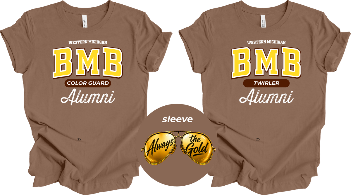 BMB Color Guard & Twirler Alumni T-Shirt Brown