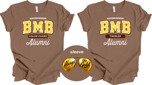 BMB Color Guard & Twirler Alumni T-Shirt Brown