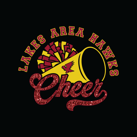 LA Hawks Cheer Car Decal