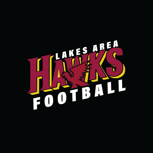 LA Hawks Football Car Decal