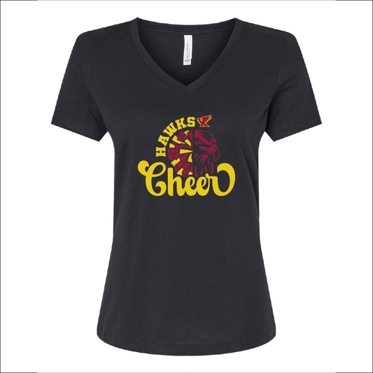 LA Hawks Cheer T-Shirt V-Neck 2 Colors