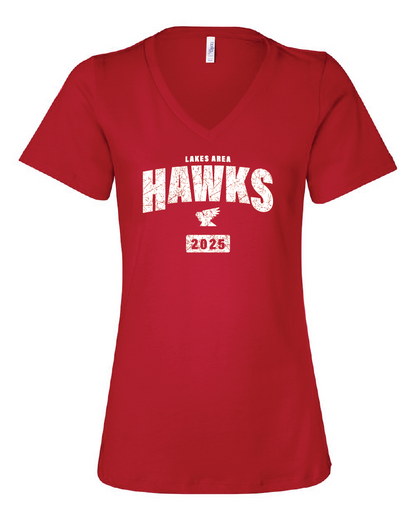 LA Hawks T-Shirt V-Neck Vintage Design 3 Colors