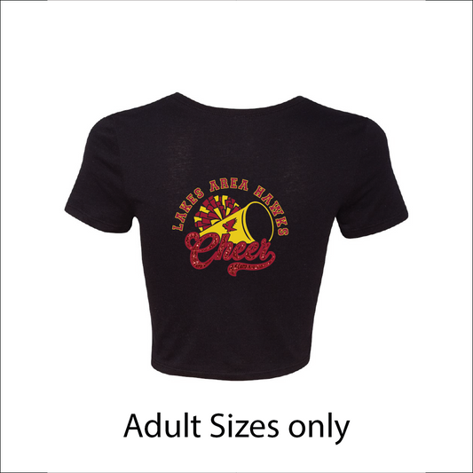 LA Hawks Cheer Cropped T-Shirt (Adult Sizes) 2 Designs