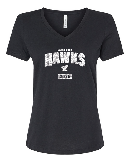LA Hawks T-Shirt V-Neck Vintage Design 3 Colors