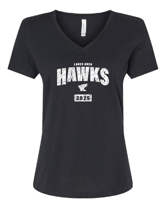 LA Hawks T-Shirt V-Neck Vintage Design 3 Colors