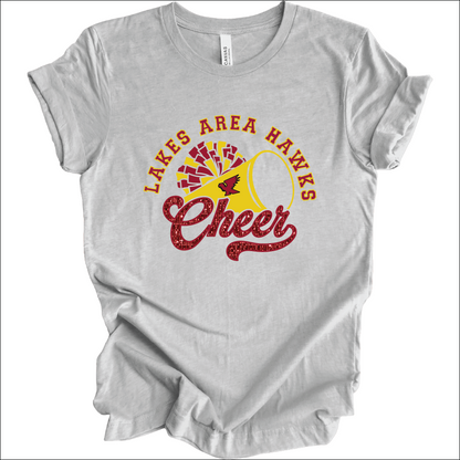 LA Hawks Cheer Faux Sequin T-Shirt 2 Colors