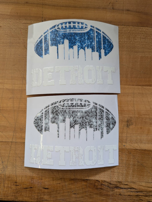 Detroit Football Decals