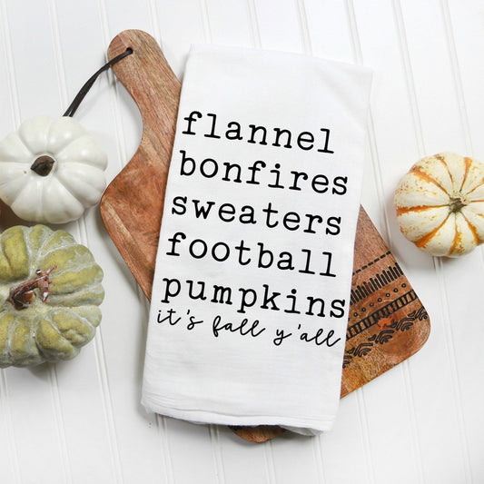 Flannel, bonfires, sweaters, football, pumpkins It's Fall