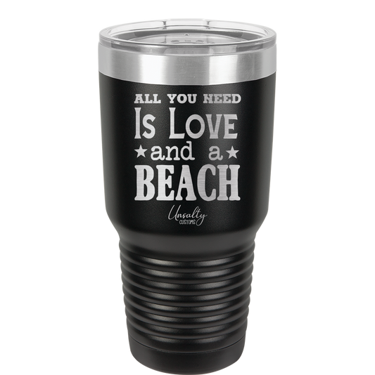 All You Need is Love and a Beach Laser Etched
